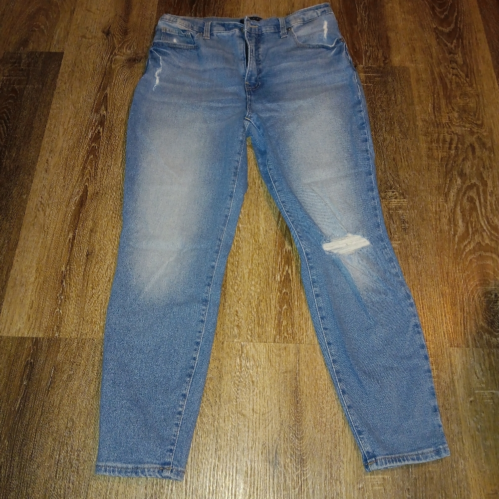 Lucky Brand Women's Low Rise Skinny Lolita Jeans Size 8 / 29 Ankle Blue Denim